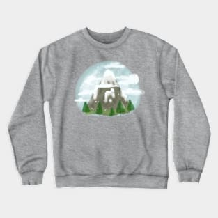 Snowy Mountain Crewneck Sweatshirt